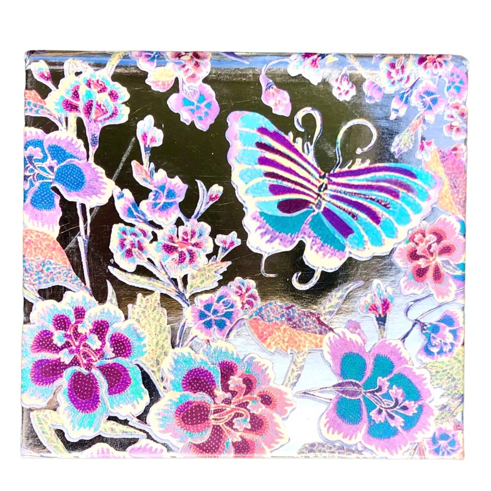 Punch Studio Butterfly Embellished Metallic Compact Mirror with Notepad (45618)